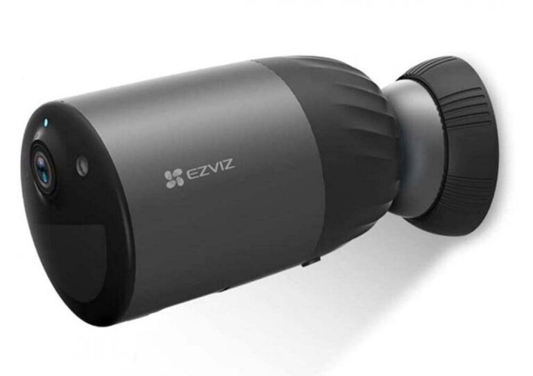 Camera supraveghere exterior cu baterie Ezviz BC1C, 4K, Iluminare duala, Wi-Fi 6, audio, slot microSD, IP65, CS-BC1c (4K)