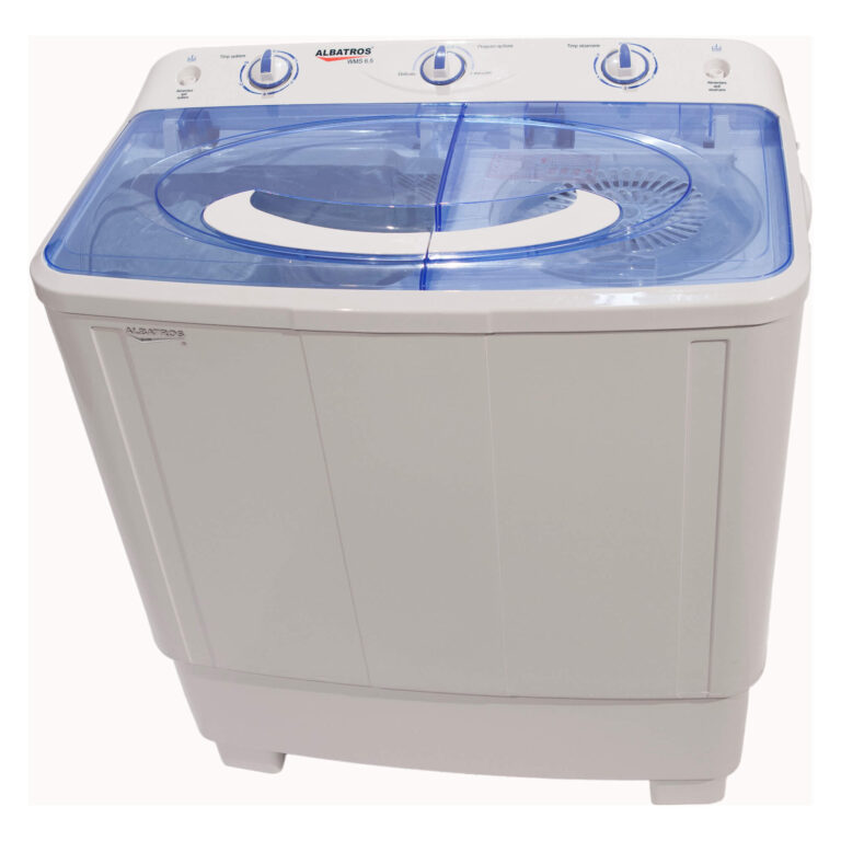 Masina de spalat rufe semiautomata cu storcator Albatros WMS 6.5, 6.5 kg, Alb