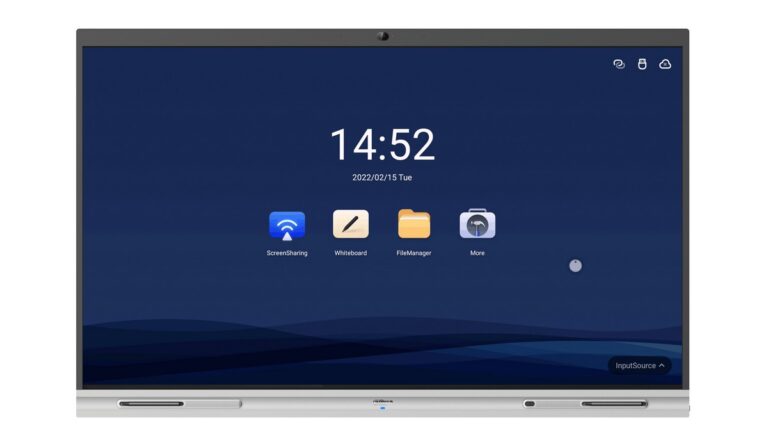 Tabla interactiva cu touch screen Dahua LCH75-MC410-B Whiteboard, 75 inci 4K, camera 5MP incorporata