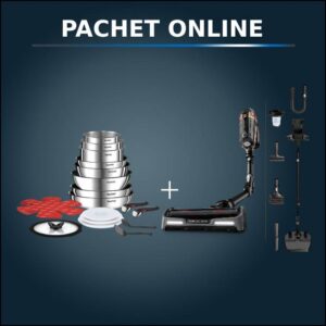 Pachet PROMO Rowenta Aspirator vertical fără fir X-Force Flex15.60 RH99F1WO si Set 20 piese Tefal Ingenio Emotion L897SJ04 Pachet PROMO Rowenta Aspirator vertical fără fir X-Force Flex15.60 RH99F1WO si Set 20 piese Tefal Ingenio Emotion L897SJ04