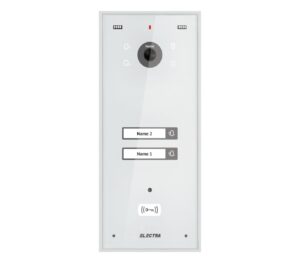Post exterior videointerfon, 2 familii, alb, montaj aparent, Electra VPH.02S03.ELWTL Post exterior videointerfon, 2 familii, alb, montaj aparent, Electra VPH.02S03.ELWTL