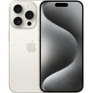 Telefon Mobil Apple iPhone 15 Pro 5G, 1TB, White Titanium Telefon Mobil Apple iPhone 15 Pro 5G, 1TB, White Titanium