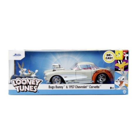 Jada Masinuta Metalica Bugs Bunny 1957 Chevrolet Corvette 1:24 Jada Masinuta Metalica Bugs Bunny 1957 Chevrolet Corvette 1:24