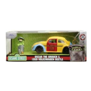Jada Masinuta Metalica Sesame Street 1959 Vw Beetle 1:24 Jada Masinuta Metalica Sesame Street 1959 Vw Beetle 1:24