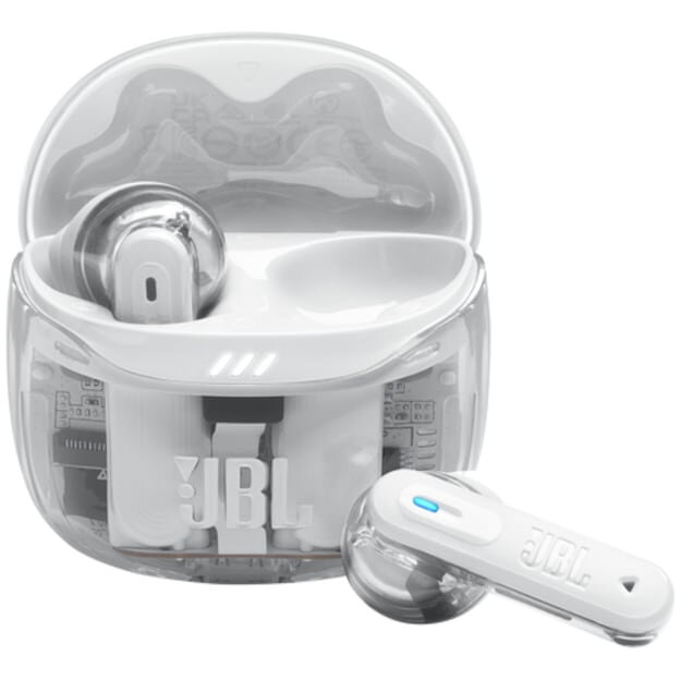Casti In-Ear JBL Tune Flex 2, True Wireless, Bluetooth, ANC, Autonomie 48 ore, IP54, Spatial Sound, Multi-point, Alb/Transparent Casti In-Ear JBL Tune Flex 2, True Wireless, Bluetooth, ANC, Autonomie 48 ore, IP54, Spatial Sound, Multi-point, Alb/Transparent