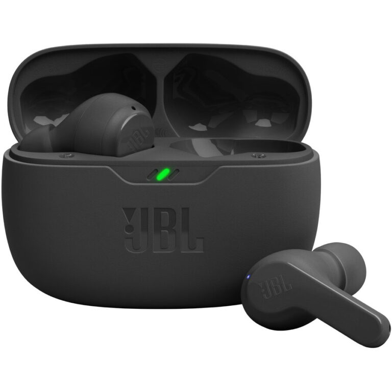 Casti In-Ear JBL Wave Beam 2, True Wireless, Bluetooth, ANC, IP54, Autonomie 40 ore, Multi-Point, Albastru