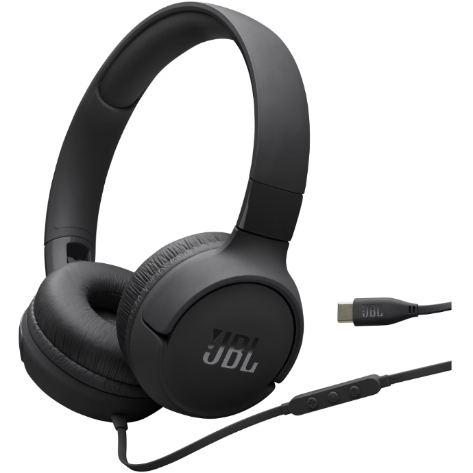 Casti On-ear, JBL Tune 520C, Microfon, USB-C, Negru Casti On-ear, JBL Tune 520C, Microfon, USB-C, Negru