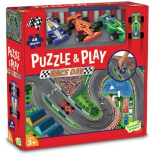 Joc 2 in 1, Puzzle and play, Masini de curse, Peaceable Kingdom Joc 2 in 1, Puzzle and play, Masini de curse, Peaceable Kingdom