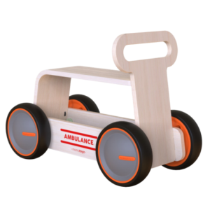 Jucarie din lemn 3 in 1 Ambulanta DriveMe Wood: masinuta ride-on, premergator si carucior de jucarii MamaToyz Jucarie din lemn 3 in 1 Ambulanta DriveMe Wood: masinuta ride-on, premergator si carucior de jucarii MamaToyz