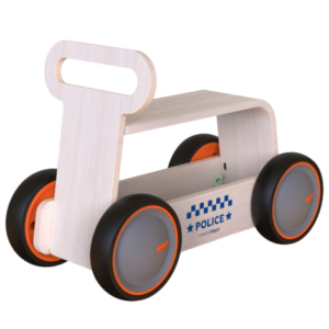 Jucarie din lemn 3 in 1 Politie DriveMe Wood: masinuta ride-on, premergator si carucior de jucarii MamaToyz Jucarie din lemn 3 in 1 Politie DriveMe Wood: masinuta ride-on, premergator si carucior de jucarii MamaToyz
