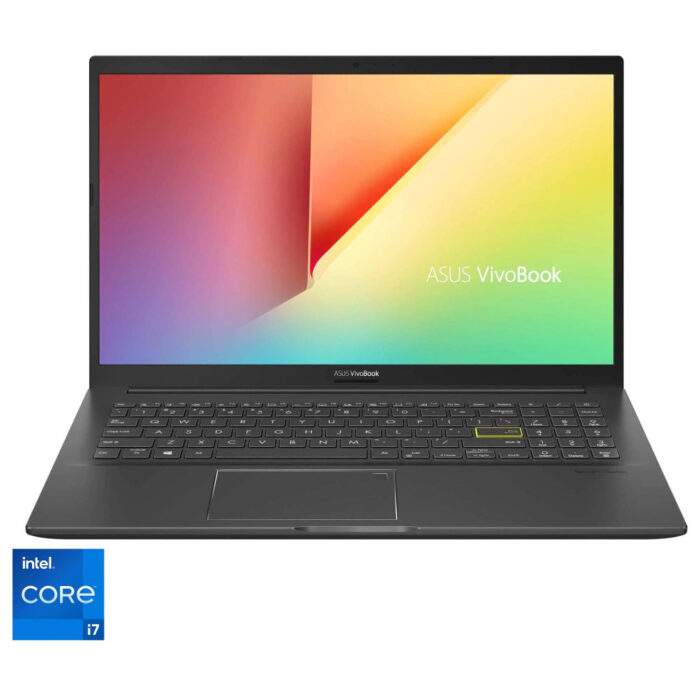 Laptop ASUS VivoBook K513EA-BN2230, Intel Core i7-1165G7, 15.6inch, Full HD, 8GB, 512GB SSD, Intel UHD Graphics, Free Dos, Negru Laptop ASUS VivoBook K513EA-BN2230, Intel Core i7-1165G7, 15.6inch, Full HD, 8GB, 512GB SSD, Intel UHD Graphics, Free Dos, Negru