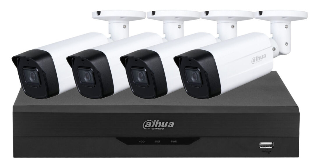 Kit camere supraveghere exterior profesionale 4 camere IR 80M, lentila 3.6 mm, DVR WizSense, Dahua KIT-DAH-1080-80-I3 Kit camere supraveghere exterior profesionale 4 camere IR 80M, lentila 3.6 mm, DVR WizSense, Dahua KIT-DAH-1080-80-I3