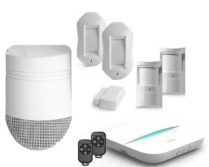 Kit alarma wireless GSM/IP, Wi-Fi, 5 zone cu sirena de exterior HY-W20-5Z Kit alarma wireless GSM/IP, Wi-Fi, 5 zone cu sirena de exterior HY-W20-5Z
