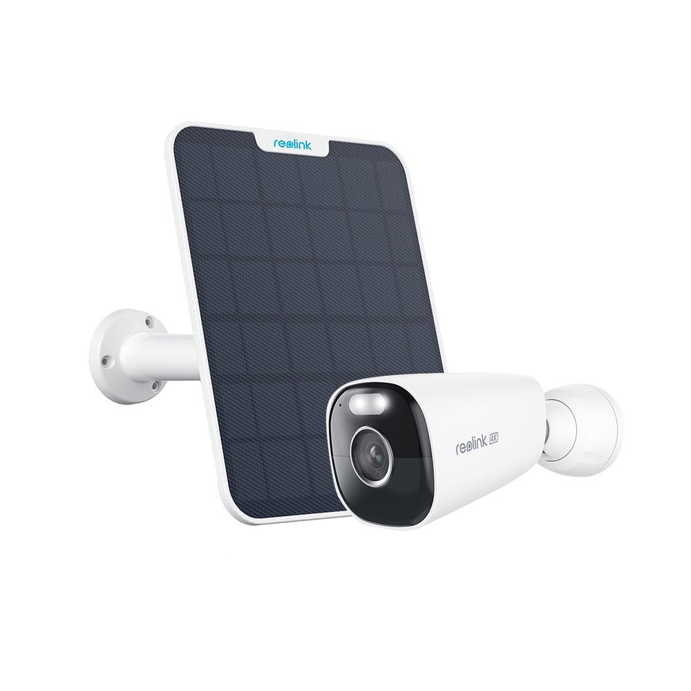Kit camera supraveghere wireless Reolink Full Color Argus Eco Ultra B360, 4K, Lumina alba / IR 10m, microfon si difuzor, slot card, vizualizare de pe telefon + panou solar Kit camera supraveghere wireless Reolink Full Color Argus Eco Ultra B360, 4K, Lumina alba / IR 10m, microfon si difuzor, slot card, vizualizare de pe telefon + panou solar