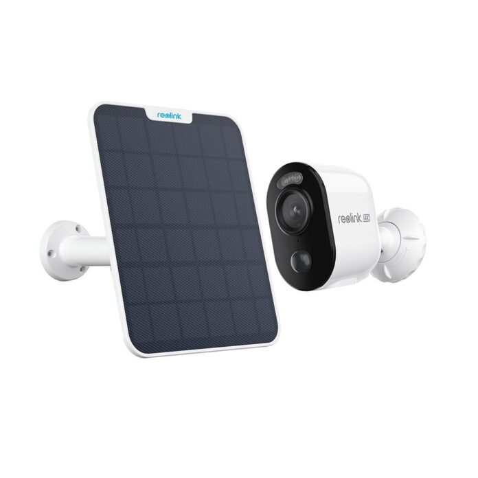Kit camera supraveghere wireless WiFi Reolink Argus 3 Ultra B350, 8 MP, IR 10 m, Dual band, PIR, slot card, microfon, sirena + panou solar Kit camera supraveghere wireless WiFi Reolink Argus 3 Ultra B350, 8 MP, IR 10 m, Dual band, PIR, slot card, microfon, sirena + panou solar