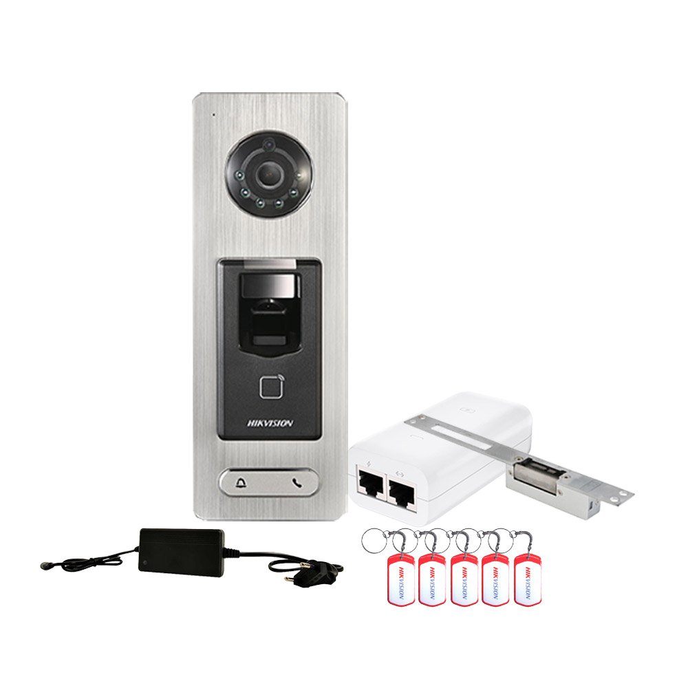 Sistem control acces rezidential standalone Hikvision KIT-CA-1UATCTRLT, amprenta, 13.56 KHz, o usa Sistem control acces rezidential standalone Hikvision KIT-CA-1UATCTRLT, amprenta, 13.56 KHz, o usa