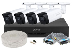 Kit supraveghere video pentru exterior, 2MP FULL HD, IR 80m, lentila 3.6mm, KIT-DAH-1080-80-I3-ACC Kit supraveghere video pentru exterior, 2MP FULL HD, IR 80m, lentila 3.6mm, KIT-DAH-1080-80-I3-ACC