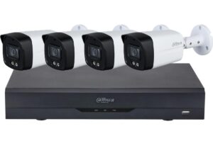 Sistem de supraveghere Dahua Full Color, 4 camere de 5MP cu Microfon, LED 40m, NVR cu AI, KIT-DAHUA4-5MPLED40 Sistem de supraveghere Dahua Full Color, 4 camere de 5MP cu Microfon, LED 40m, NVR cu AI, KIT-DAHUA4-5MPLED40