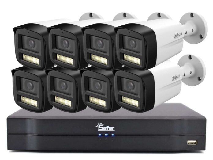 Kit supraveghere HDCVI cu DVR 16 canale, 8x camera bullet 5MP, 3.6mm, IR 80m, Safer, KIT-DVRSAF8BP Kit supraveghere HDCVI cu DVR 16 canale, 8x camera bullet 5MP, 3.6mm, IR 80m, Safer, KIT-DVRSAF8BP