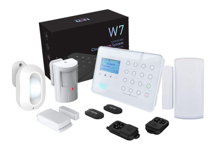 Kit sistem de alarma Wireless antiefractie, 3G/4G, Wi-Fi, 2 zone, 1x contact magnetic, 1x detector de miscare, Heyi KIT-HEYI-H7-DC Kit sistem de alarma Wireless antiefractie, 3G/4G, Wi-Fi, 2 zone, 1x contact magnetic, 1x detector de miscare, Heyi KIT-HEYI-H7-DC