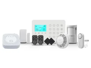 Kit sistem de alarma Wireless GSM, 2 zone, 1x detector gaz, 1x detector fum si temperatura, 1x detector inundatii, KIT-HEYI-H7-DDD Kit sistem de alarma Wireless GSM, 2 zone, 1x detector gaz, 1x detector fum si temperatura, 1x detector inundatii, KIT-HEYI-H7-DDD