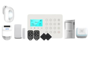Kit sistem de alarma wireless GSM Heyi, 2 zone, RFID, 10 senzori de miscare, sirena de interior si exterior, 2x detector miscare, KIT-HEYI-H7X10 Kit sistem de alarma wireless GSM Heyi, 2 zone, RFID, 10 senzori de miscare, sirena de interior si exterior, 2x detector miscare, KIT-HEYI-H7X10
