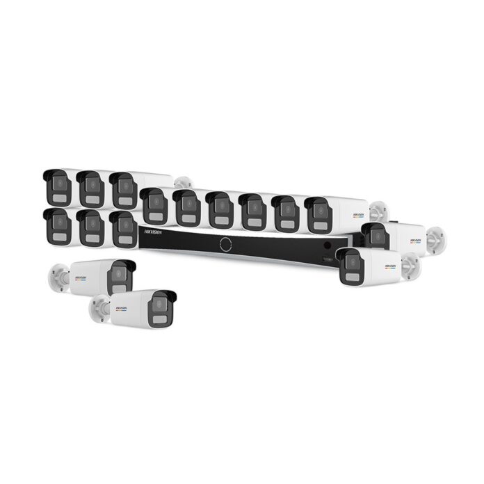 Sistem supraveghere IP exterior basic HikVision KIT-HIK-B16EXT2MP-CV50M-POE, 16 camere, 2 MP, 4 mm, lumina alba 50 m, PoE Sistem supraveghere IP exterior basic HikVision KIT-HIK-B16EXT2MP-CV50M-POE, 16 camere, 2 MP, 4 mm, lumina alba 50 m, PoE