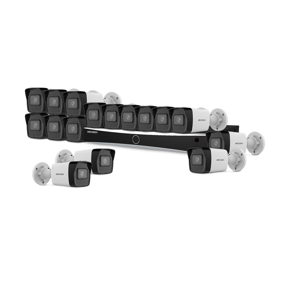 Sistem supraveghere IP exterior basic HikVision KIT-HIK-B16EXT4MP-30M-A-POE, 8 camere, 4 MP, 2.8 mm, IR 30 m, PoE Sistem supraveghere IP exterior basic HikVision KIT-HIK-B16EXT4MP-30M-A-POE, 8 camere, 4 MP, 2.8 mm, IR 30 m, PoE