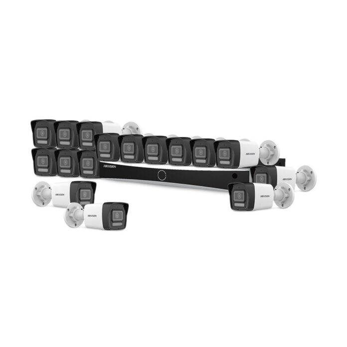 Sistem supraveghere IP exterior basic HikVision KIT-HIK-B16EXT4MP-HL30M-POE, 16 camere, 2 MP, 2.8 mm, IR / lumina alba 30 m, PoE Sistem supraveghere IP exterior basic HikVision KIT-HIK-B16EXT4MP-HL30M-POE, 16 camere, 2 MP, 2.8 mm, IR / lumina alba 30 m, PoE