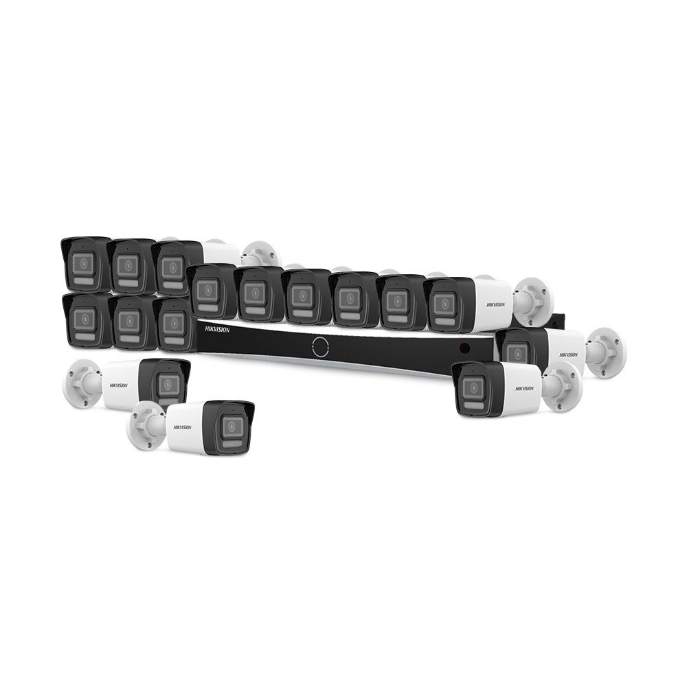 Sistem supraveghere IP exterior basic HikVision KIT-HIK-B16EXT4MP-HL30M-POE, 16 camere, 2 MP, 2.8 mm, IR / lumina alba 30 m, PoE Sistem supraveghere IP exterior basic HikVision KIT-HIK-B16EXT4MP-HL30M-POE, 16 camere, 2 MP, 2.8 mm, IR / lumina alba 30 m, PoE