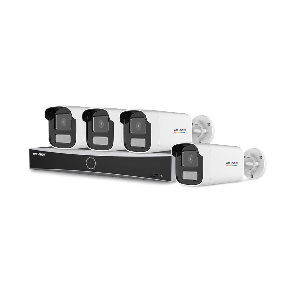 Sistem supraveghere IP exterior basic HikVision KIT-HIK-B4EXT4MP-HL30M-POE, 4 camere, 2 MP, 4 mm, lumina alba 50 m, PoE Sistem supraveghere IP exterior basic HikVision KIT-HIK-B4EXT4MP-HL30M-POE, 4 camere, 2 MP, 4 mm, lumina alba 50 m, PoE