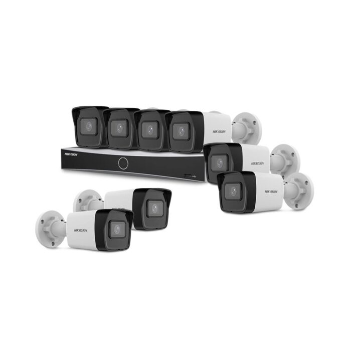 Sistem supraveghere IP exterior basic HikVision KIT-HIK-B8EXT4MP-30M-V2-POE, 8 camere, 2 MP, 2.8 mm, IR 30 m, PoE Sistem supraveghere IP exterior basic HikVision KIT-HIK-B8EXT4MP-30M-V2-POE, 8 camere, 2 MP, 2.8 mm, IR 30 m, PoE