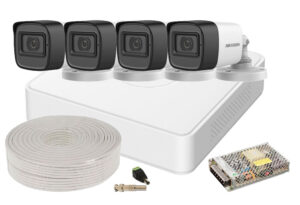 Kit supraveghere 2MP FULL HD, 4 camere cu microfon, lentila 2.8mm, IR 30 M, Hikvision KIT4FHDEXT10A-HIK-1 Kit supraveghere 2MP FULL HD, 4 camere cu microfon, lentila 2.8mm, IR 30 M, Hikvision KIT4FHDEXT10A-HIK-1