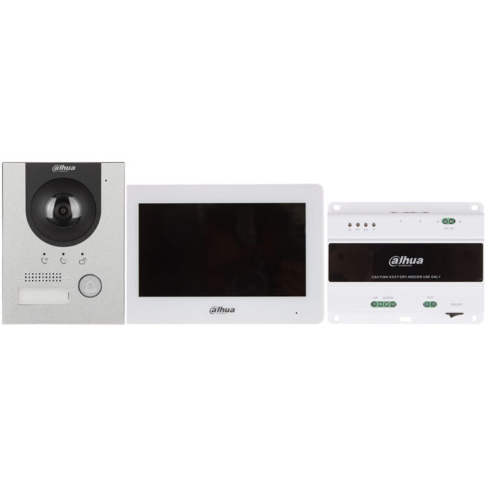 Kit videointerfon IP Dahua KTD01-S2(F), 2 MP, 1 familie, ingropat, 7 inch, control de la distanta, PoE Kit videointerfon IP Dahua KTD01-S2(F), 2 MP, 1 familie, ingropat, 7 inch, control de la distanta, PoE