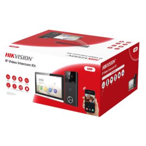 Kit videointerfon IP WiFi 6 Hikvision DS-KIS610-P, 4 MP, Mifare 13.56 MHz, 2.4 GHz, IR 3 m, Bluetooth, 1 familie, slot card, microfon si difuzor, aparent, 2000 utilizatori, PoE Kit videointerfon IP WiFi 6 Hikvision DS-KIS610-P, 4 MP, Mifare 13.56 MHz, 2.4 GHz, IR 3 m, Bluetooth, 1 familie, slot card, microfon si difuzor, aparent, 2000 utilizatori, PoE