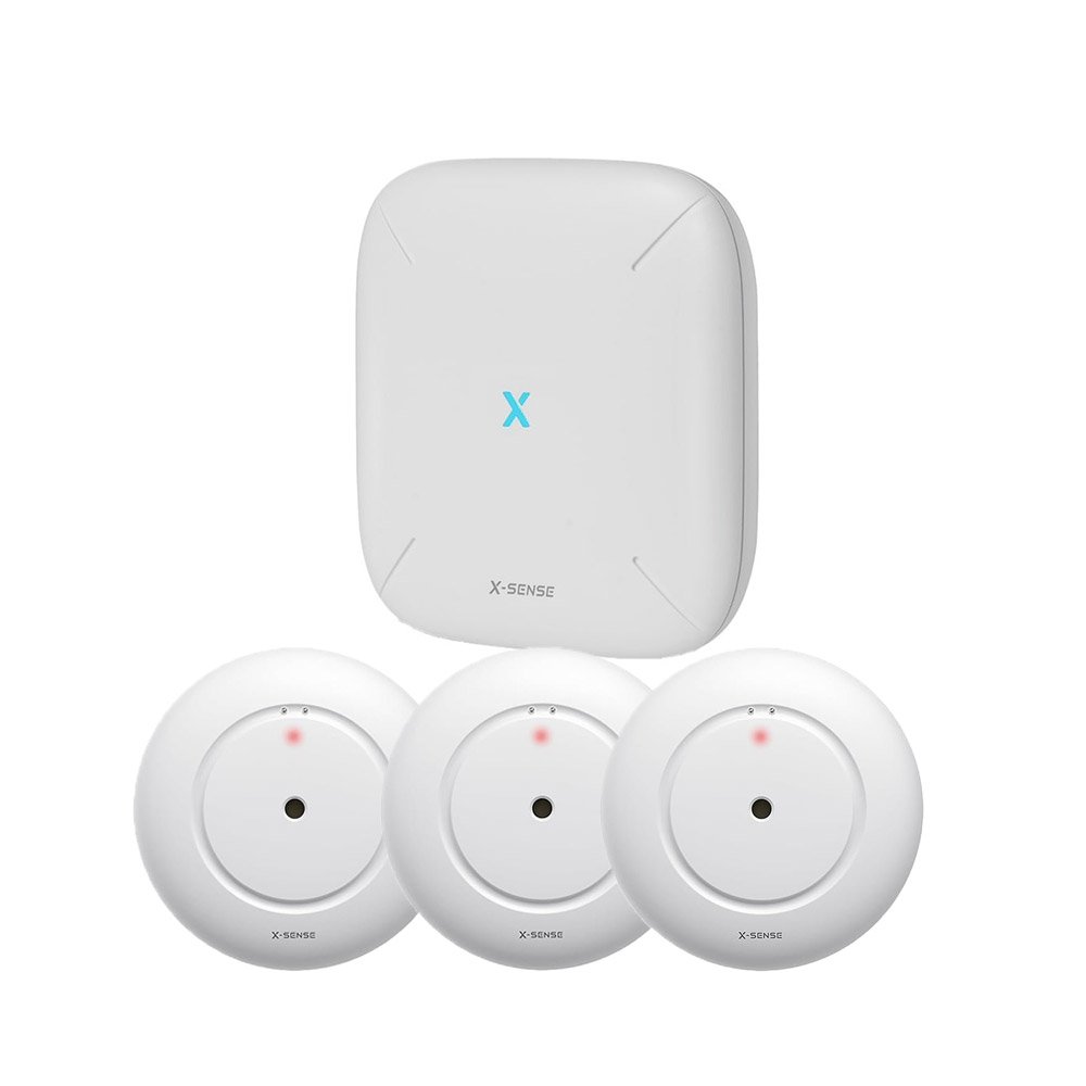 Kit wireless pentru detectarea scurgerilor X-Sense SBS50+3XSWS51, control aplicatie, alarma, WiFi, IP66 Kit wireless pentru detectarea scurgerilor X-Sense SBS50+3XSWS51, control aplicatie, alarma, WiFi, IP66