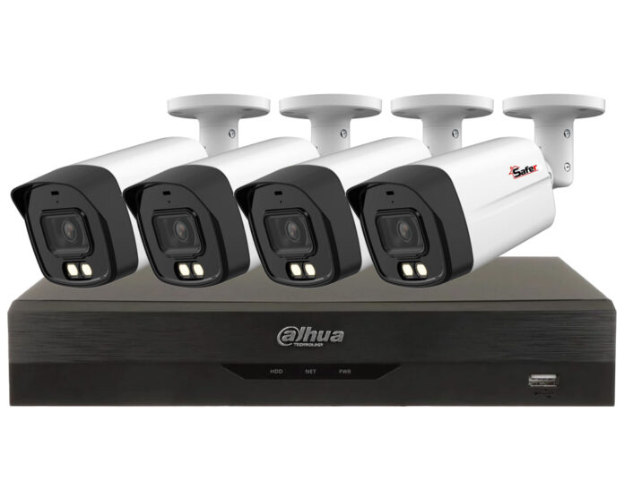 Sistem supraveghere 4 camere exterior 5MP Iluminare duala LED si IR 40m, Audio, DVR cu functii AI, Dahua KIT4CAM2KDH Sistem supraveghere 4 camere exterior 5MP Iluminare duala LED si IR 40m, Audio, DVR cu functii AI, Dahua KIT4CAM2KDH