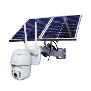 Kit camera supraveghere PTZ rotativa cu panou solar PNI IP65, 5 MP, 3.6 mm, panou 60W, IR/lumina alba 30 m, GSM 3G/4G, microfon si difuzor, slot card Kit camera supraveghere PTZ rotativa cu panou solar PNI IP65, 5 MP, 3.6 mm, panou 60W, IR/lumina alba 30 m, GSM 3G/4G, microfon si difuzor, slot card