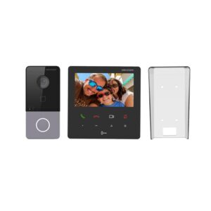 Kit videointerfon IP DS-KIS606-P Hikvision, 2 MP, IR 3 m, 2.4 MHz, o familie Kit videointerfon IP DS-KIS606-P Hikvision, 2 MP, IR 3 m, 2.4 MHz, o familie
