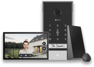 Kit videointerfon Wi-Fi cu panou solar EZVIZ CS-EP7(3mp) EP7, 2K, monitor cu touch 7 inch, RFID, Aplicatie, Audio, microSD, IP65 Kit videointerfon Wi-Fi cu panou solar EZVIZ CS-EP7(3mp) EP7, 2K, monitor cu touch 7 inch, RFID, Aplicatie, Audio, microSD, IP65