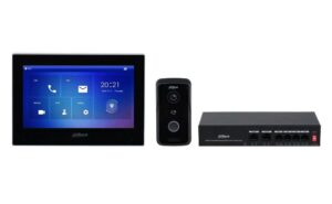 Kit videointerfon IP Dahua Eco Series, 1MP, 7 inch, IC card, Comunicare bidirectionala, PoE, MicroSD, KTP03 Kit videointerfon IP Dahua Eco Series, 1MP, 7 inch, IC card, Comunicare bidirectionala, PoE, MicroSD, KTP03