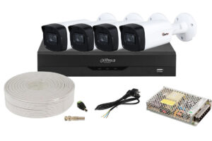Kit de supraveghere pentru exterior 2MP (FULL HD), IR 80m, 4 camere si DVR cu AI, DAHUA KITDAH5MP80EXTACC-M Kit de supraveghere pentru exterior 2MP (FULL HD), IR 80m, 4 camere si DVR cu AI, DAHUA KITDAH5MP80EXTACC-M