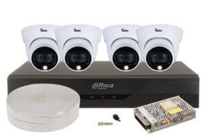 Kit de supraveghere pentru interior, 4 camere Dome, Starlight, 5MP, DVR, 4 canale, Functii AI, Accesorii incluse, Dahua KITINT-4X-5MP28I20-ACC Kit de supraveghere pentru interior, 4 camere Dome, Starlight, 5MP, DVR, 4 canale, Functii AI, Accesorii incluse, Dahua KITINT-4X-5MP28I20-ACC