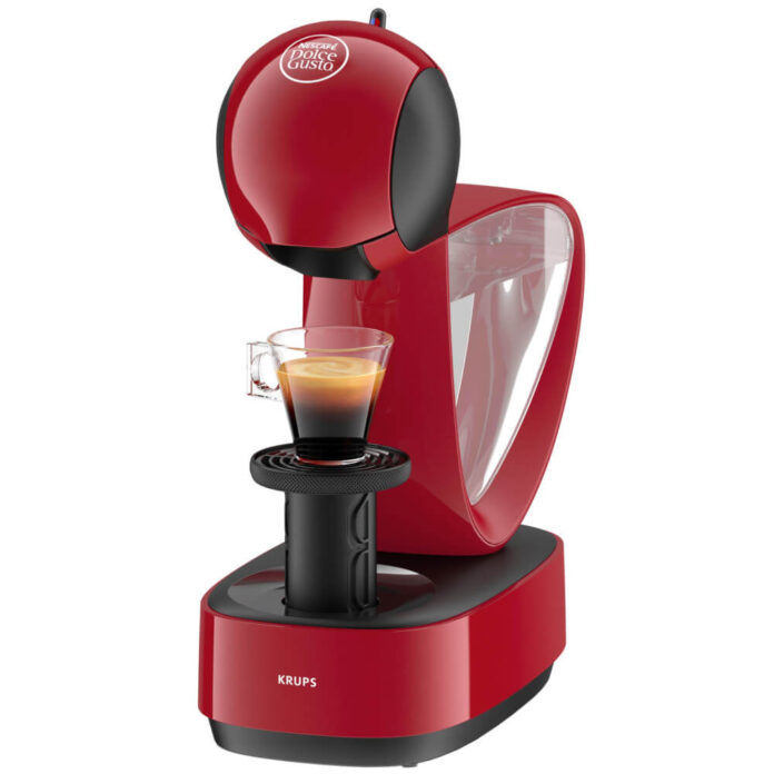 Espressor KRUPS cu capsule NESCAFE Dolce Gusto Infinissima KP170510, 1500 W, 15 bari, functie eco, capacitate rezervor 1.2 L, rosu Espressor KRUPS cu capsule NESCAFE Dolce Gusto Infinissima KP170510, 1500 W, 15 bari, functie eco, capacitate rezervor 1.2 L, rosu