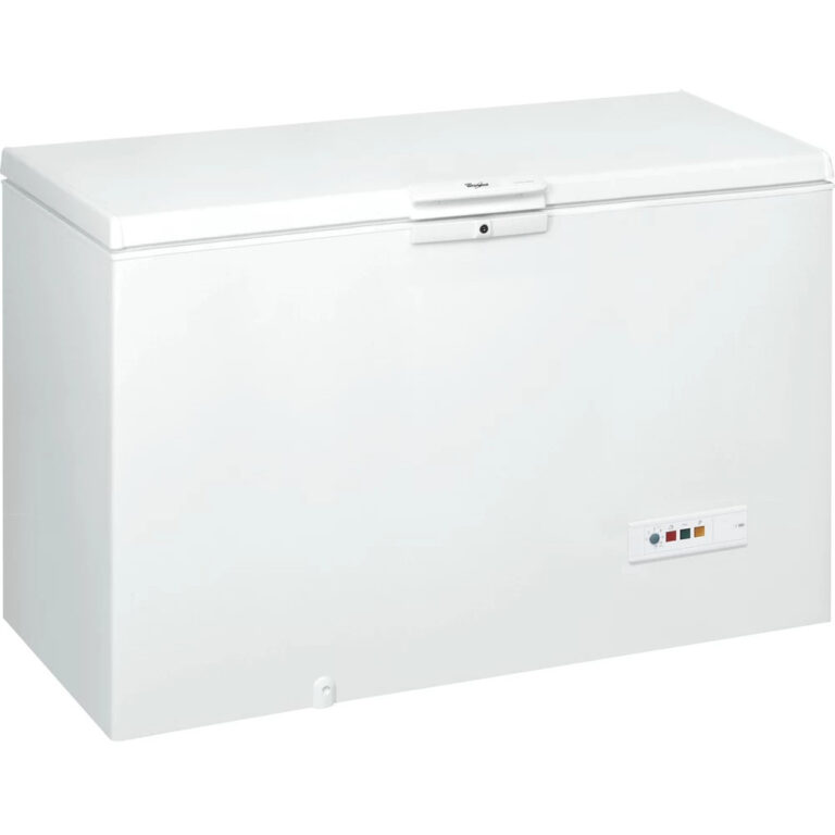 Lada frigorifica Whirlpool WHM 3911, 394 l, Control mecanic, Inghetare rapida, Iluminare interioara, Sistem drenare apa, Clasa F (clasificare energetica veche Clasa A+), H 91.6 cm, Alb