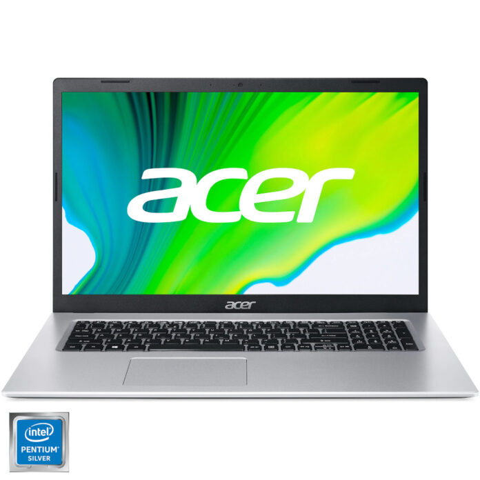 Laptop Acer Aspire 3 A317-33, 17.3 inch, Full HD, Intel Pentium Silver N6000, 8GB, 512GB SSD, Intel UHD Graphics, Free Dos, Silver Laptop Acer Aspire 3 A317-33, 17.3 inch, Full HD, Intel Pentium Silver N6000, 8GB, 512GB SSD, Intel UHD Graphics, Free Dos, Silver