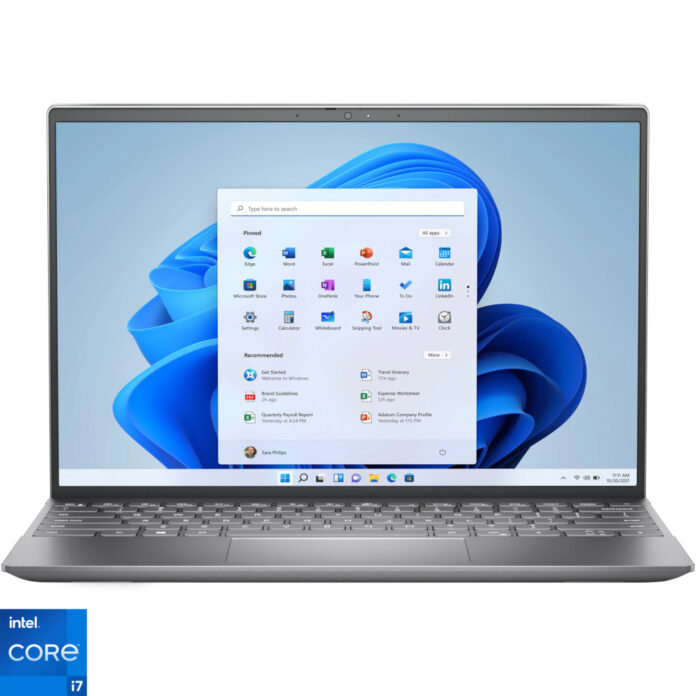 Laptop Dell Inspiron 5310, 13.3 inch, QHD+, Intel Core i7-11390H, 16GB, 512GB SSD, NVIDIA GeForce MX450, Windows 11 Pro, Silver Laptop Dell Inspiron 5310, 13.3 inch, QHD+, Intel Core i7-11390H, 16GB, 512GB SSD, NVIDIA GeForce MX450, Windows 11 Pro, Silver