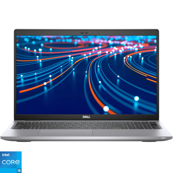 Laptop Dell Latitude 5520, 15.6 inch, Full HD, Intel Core i5-1145G7, 16GB, 512GB SSD, Intel Iris Xe Graphics, Linux, Grey