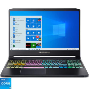 Laptop Gaming Acer Predator Triton 300 PT315-53, 15.6 inch, Full HD, 144Hz, Intel Core i5-11400H, 16GB, 1TB SSD, Nvidia GeForce RTX 3060, Windows 10 Home, Negru Laptop Gaming Acer Predator Triton 300 PT315-53, 15.6 inch, Full HD, 144Hz, Intel Core i5-11400H, 16GB, 1TB SSD, Nvidia GeForce RTX 3060, Windows 10 Home, Negru