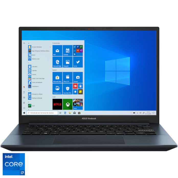 Laptop ultraportabil ASUS K3400PH, 14 inch, OLED, 2.8K, Intel Core i7-11370H, 8GB, 512GB SSD, NVIDIA GeForce GTX 1650, Windows 10 Home, Quiet Blue Laptop ultraportabil ASUS K3400PH, 14 inch, OLED, 2.8K, Intel Core i7-11370H, 8GB, 512GB SSD, NVIDIA GeForce GTX 1650, Windows 10 Home, Quiet Blue
